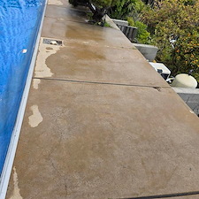 Poolside Concrete & Side Pathway Cleaning in Rancho Palos Verdes, CA 4